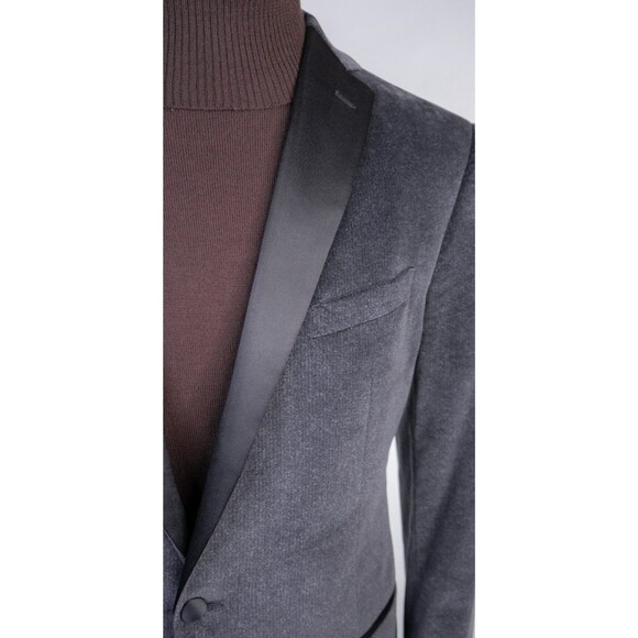 John Varvatos Signature Tailored Tuxedo Jacket blazer Sz 44L Cotton Stretch EUC - Picture 4 of 14